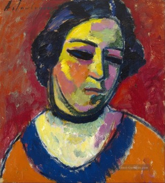  Alexej Malerei - Porträt einer Frau 1912 Alexej von Jawlensky
